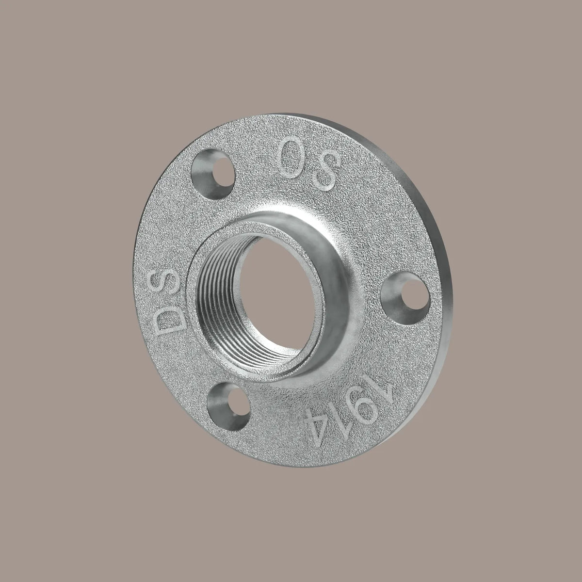 Flansch für Wandmontage silber - 3/4" - Kleidereisen|||50877361979656