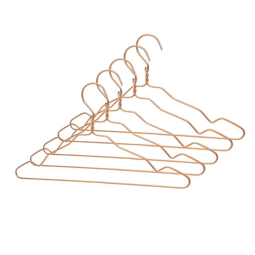 Kleiderbügel Aluminium 5er Set kupfer:::kupfer