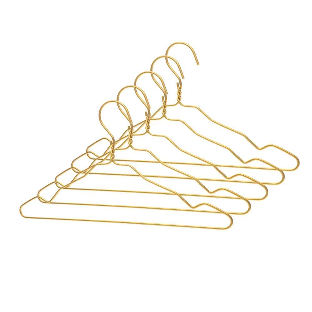 Kleiderbügel Aluminium 5er Set gold:::gold