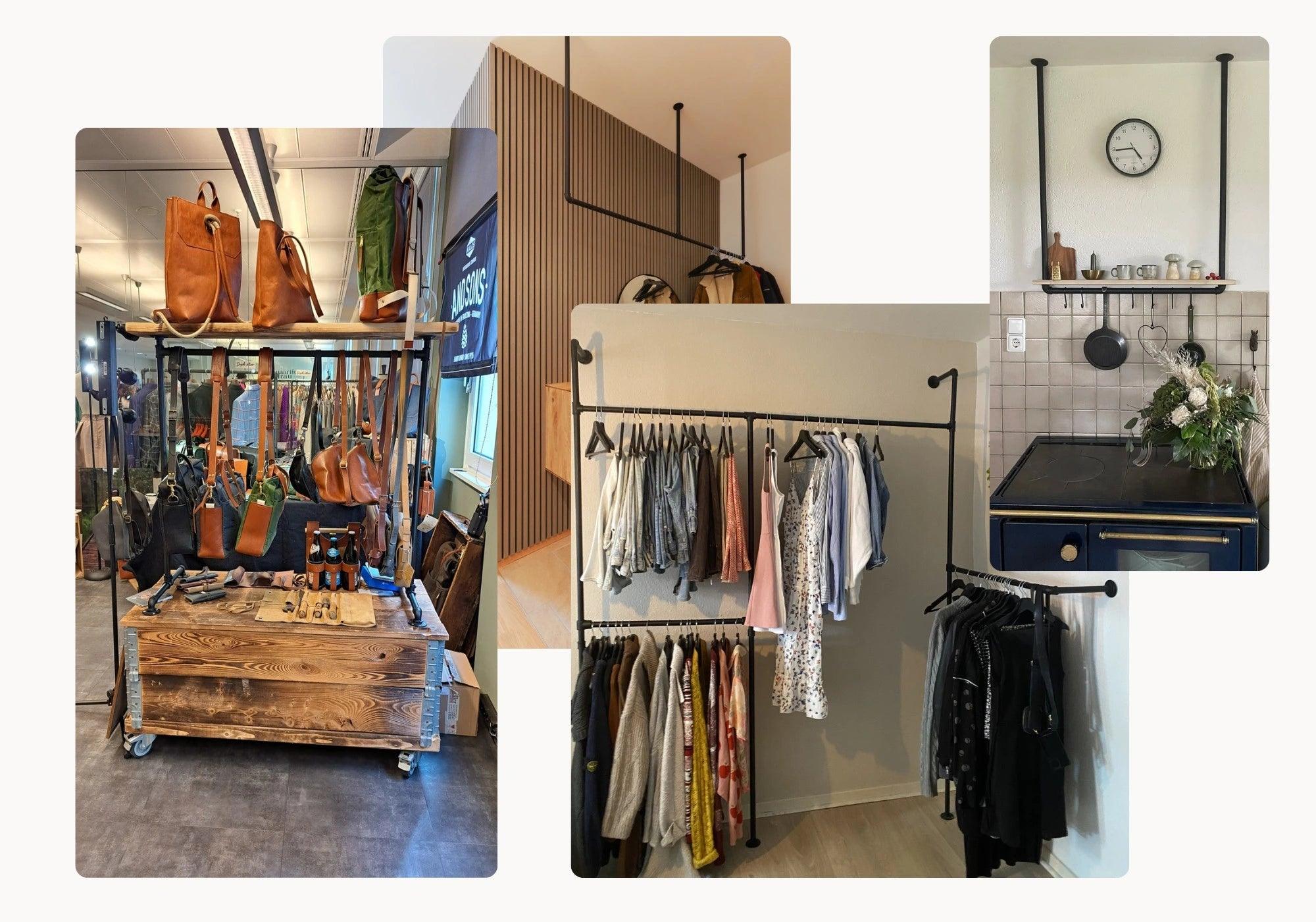 Kollage DIY Projekte Rohrmöbel