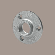Flansch für Wandmontage silber - 3/4" - Kleidereisen|||50877361979656