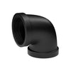 Winkelstück 90° Innengewinde - 3/4" - Kleidereisen Schwarz |||50877182116104