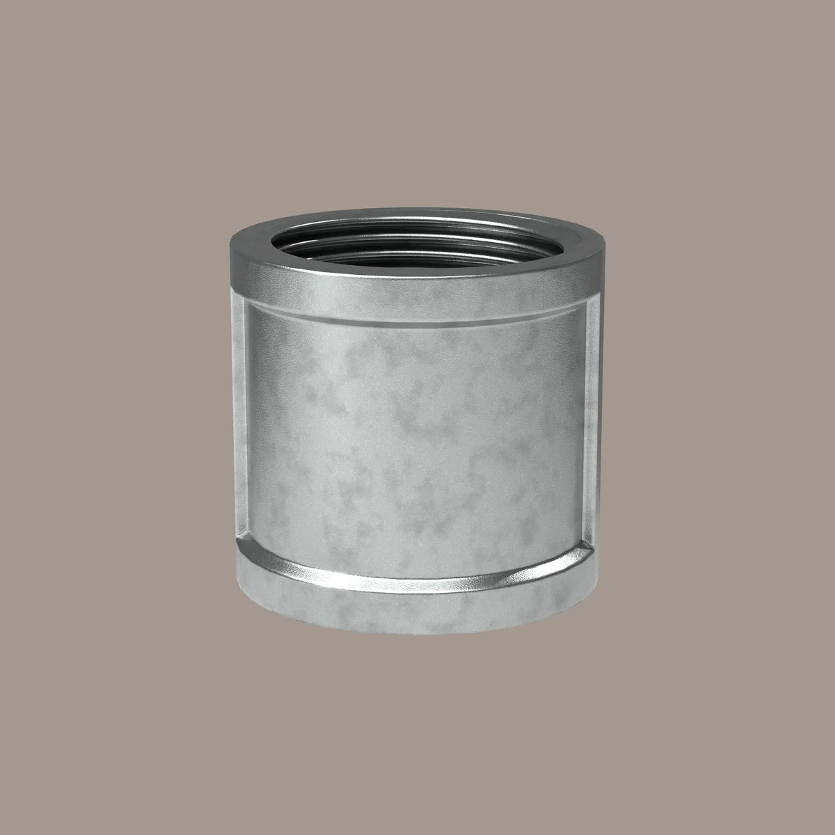 Muffe gerade verbindung 3/4" Silber - Kleidereisen |||50877562224904