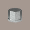 Hexagon Kappe - Endstück - 3/4" - Kleidereisen Silber |||50877598433544