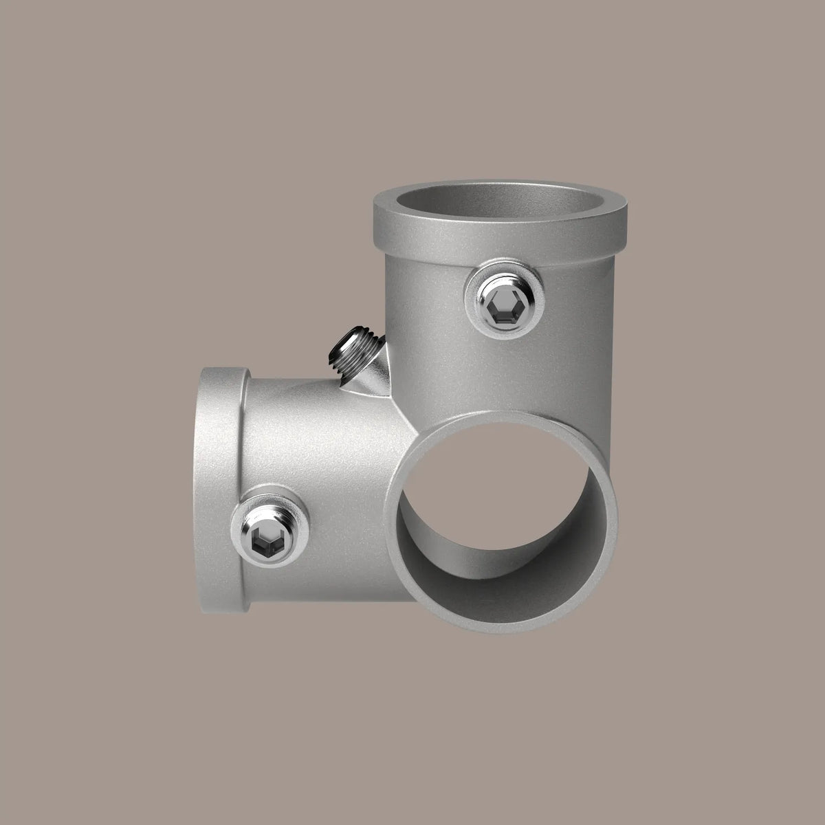 Rohrklemme Aluminium Silber 4 Wege  |||50877659840776