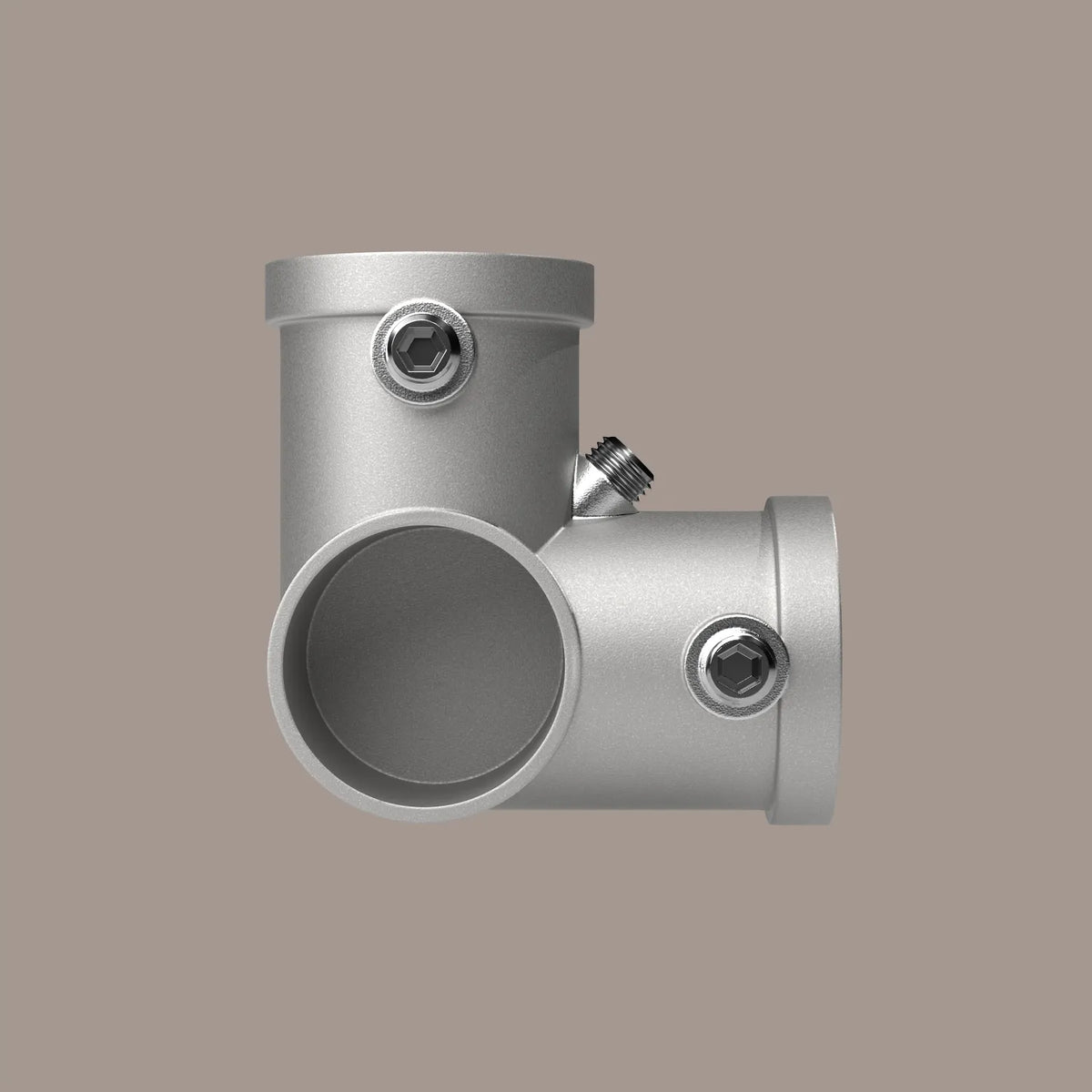 Rohrklemme 3/4" Aluminium 3 Wege Silber |||58773434007816