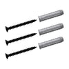 Schwarz Torx Schrauben 5x50 und Universaldübel 8x40 Set 3x |||50403234021640