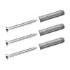 Silber Torx Schrauben 5x50 und Universaldübel 8x40 Set 3x |||50877395796232