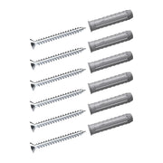 Silber Torx Schrauben 5x50 und Universaldübel 8x40 Set 6x |||50877395829000