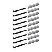 Schwarz Torx Schrauben 5x50 und Universaldübel 8x40 Set 9x  |||50403234087176