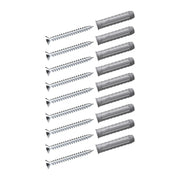 Silber Torx Schrauben 5x50 und Universaldübel 8x40 Set 9x |||50877395861768