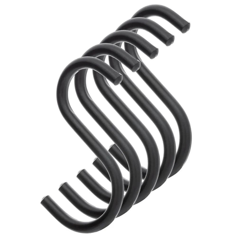 S-Haken 5er Set schwarz :::schwarz