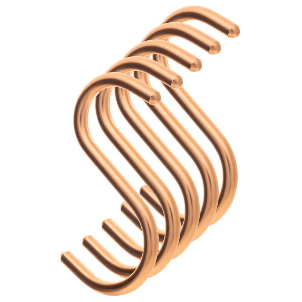 S-Haken 5er Set Kupfer:::kupfer