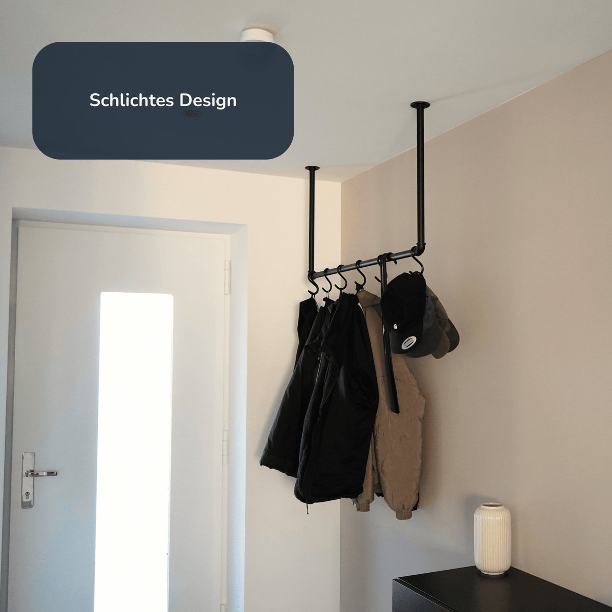 Kleiderstangen für hohe Decken
