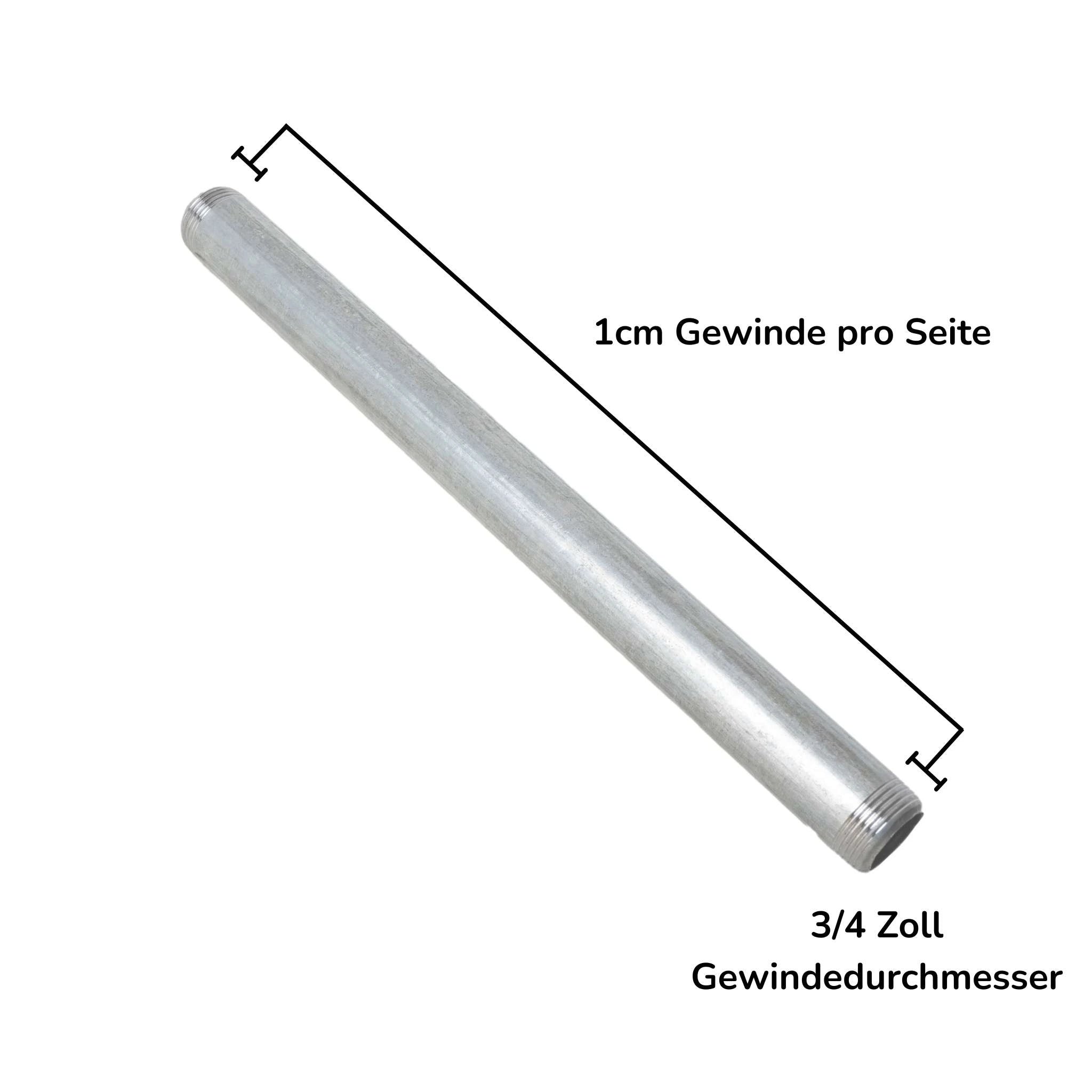 Industrielles Wasserrohr 6-100 cm - 3/4 silber Maßebild Gusseisen Rohr- Kleidereisen|||50832669180168,50832669212936,50832669245704,50832669278472,50832669311240,50832669344008,50832669376776,50832669409544,50832669442312,50832669475080,50832669507848,50832669540616,50832669573384