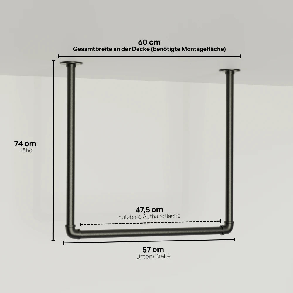 Maßebild Kleiderstange Frieda |||45122694414600,50882132115720