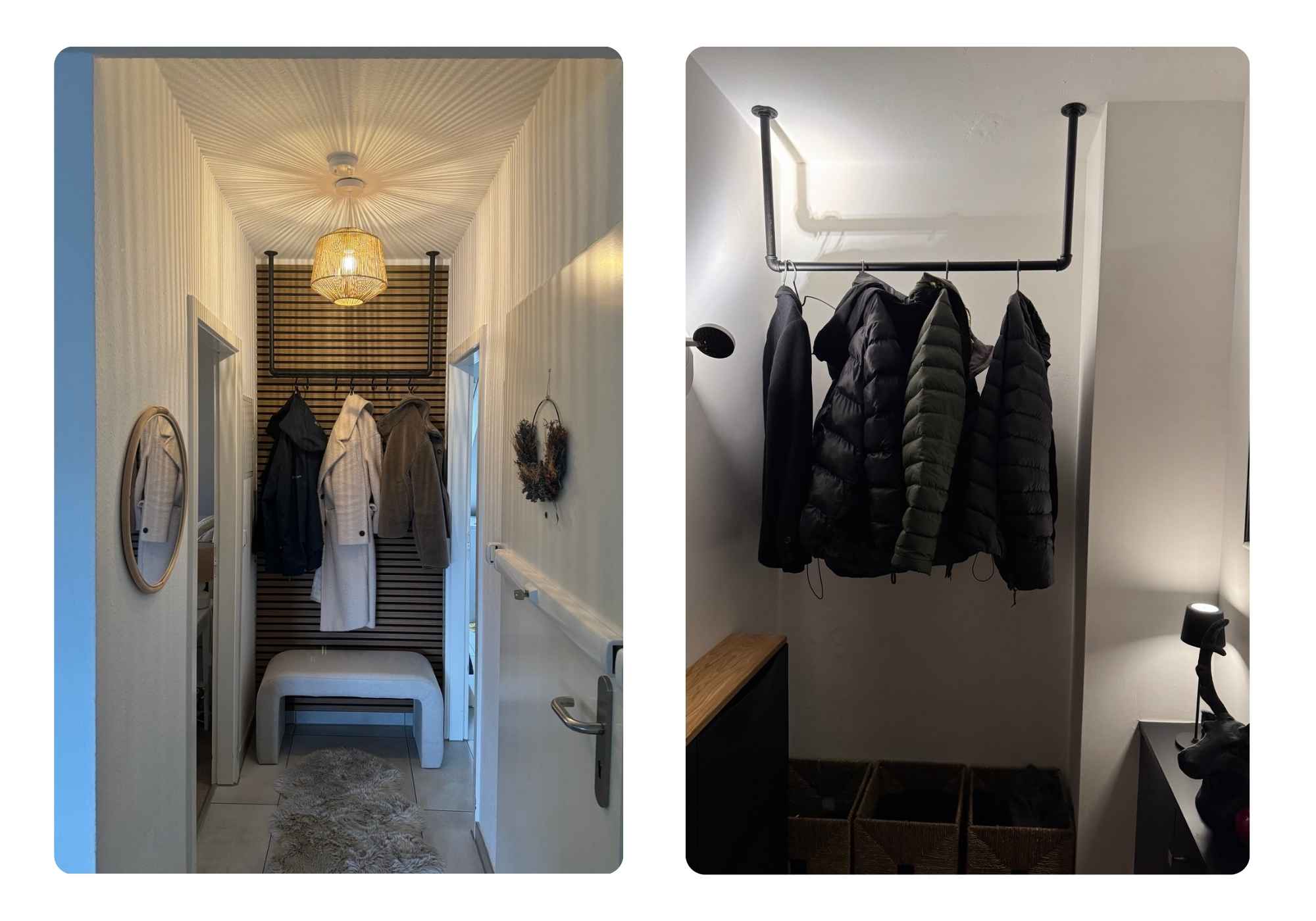 Kleiderstange Eingangsbereich 